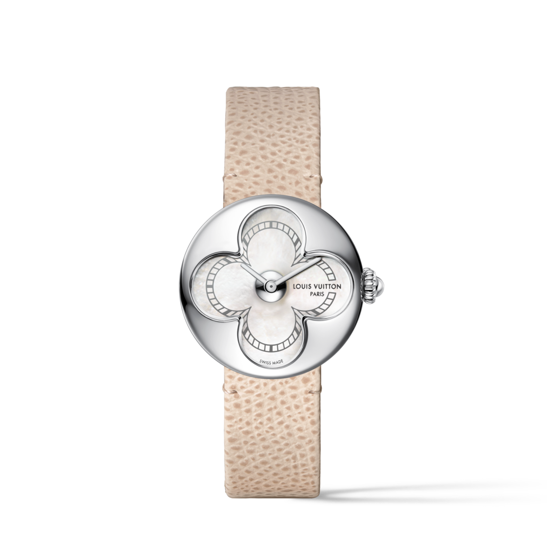 Color Blossom Women's Steel Watch with Beige Band, 26 MM | LOUIS